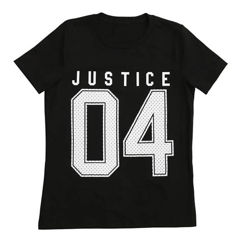 Playera Justice Talla Manga Corta Negro Walmart