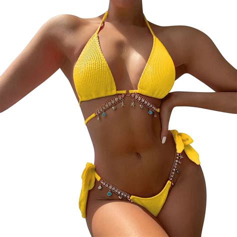 Gzea Womens Swimsuits Two Piece Fashion Tow Piece Split Swimsuit Bikini