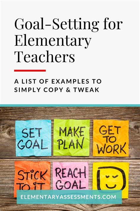 33 Goal-Setting Examples for Elementary Teachers