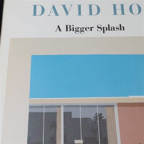 David Hockney A Bigger Splash Tate Gallery Poster