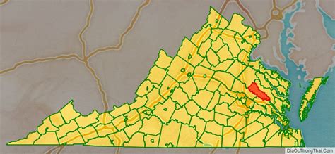 Map of King William County, Virginia - Thong Thai Real