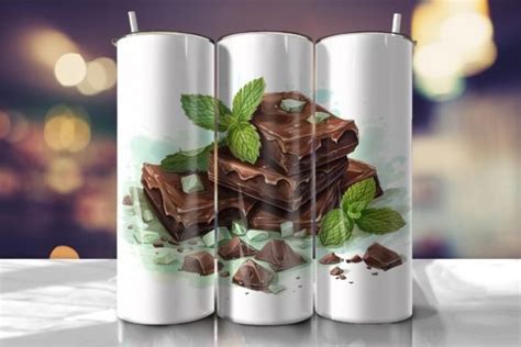 Brownie Mint Tumbler Tumbler Wrap Graphic By R Ray Design Creative