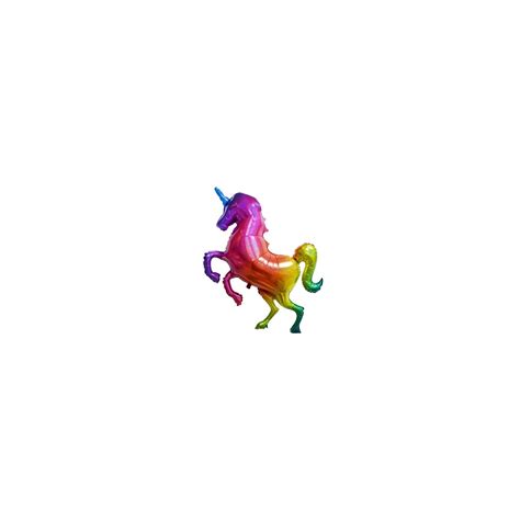 Palloncino Mylar Supershape Unicorno Arcobaleno Cm 135