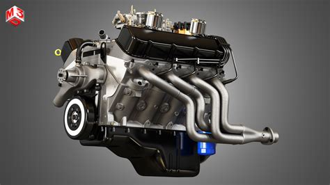 427 Engine - V8 Muscle Car Engine 3D model | CGTrader