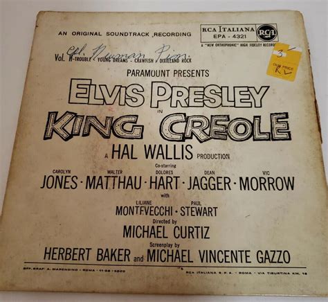 Elvis Presley King Creole Vol 2 RCA Victor EPA 4321 Vinyl Record EP