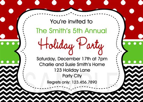 Free Christmas Party Invitation Templates For Microsoft Word Edit And