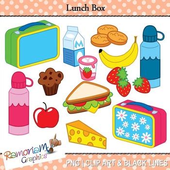 Lunch Clip Art By Ramonam Graphics Tpt