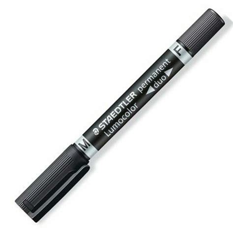 MARQUEUR PERMANENT STAEDTLER RECHARGABLE DOUBLE POINTE OGIVE NOIR