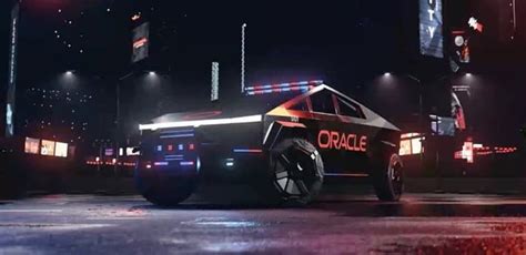 Tesla Cybertruck Police Car Coming from Oracle : r/teslamotors