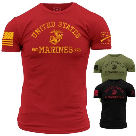 Grunt Style Us Marine Corps Established 1775 T Shirt