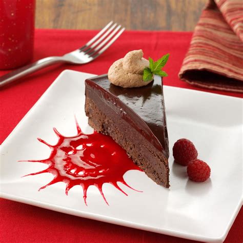 Chocolate Ganache Cake With Raspberry Sauce Recipe How To Make It