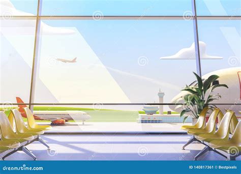 Cartoon Airport Background