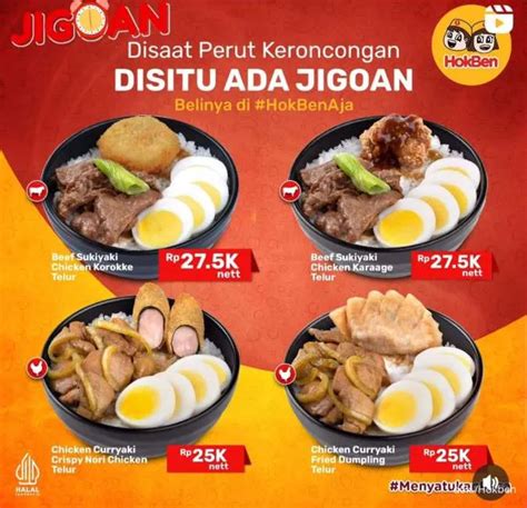 Promo Hokben Akhir Bulan Agustus Semua Menu Mulai Rp