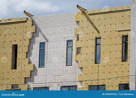 Sheathing Of The Outer Wall Of The Building With Insulationbuilding