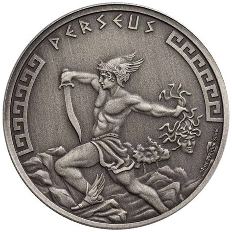 Heroes Of Greek Mythology Perseus Uncja Srebra Antiqued