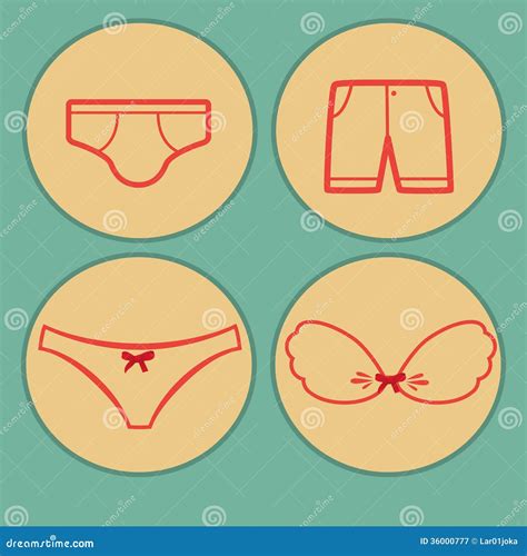 Lingerie Cartoon Vector CartoonDealer