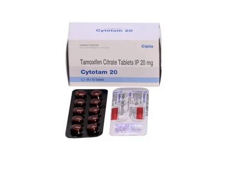 Tamoxifen Citrate 20 Mg Cytotam Tablets Cipla At Rs 99 Stripe In Surat