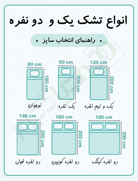 اندازه تخت و تشک ابعاد تخت دونفره یک نفره نوجوان و نوزاد چه قدر است