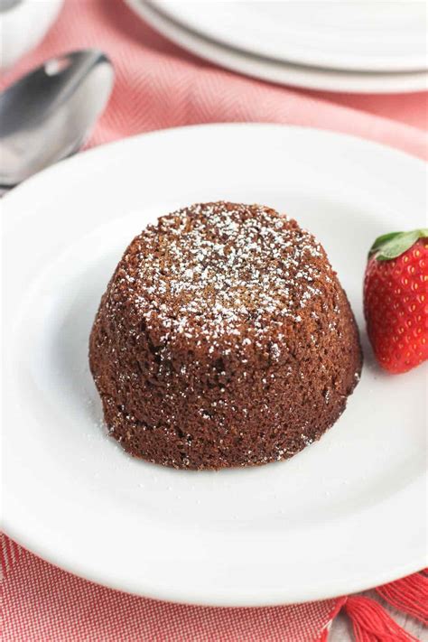 Mini Chocolate Strawberry Lava Cakes