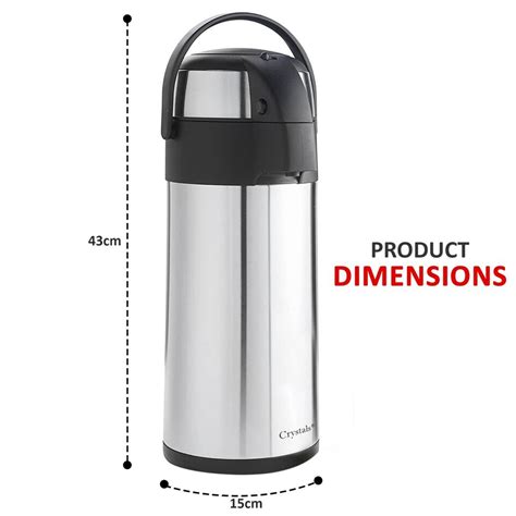 L L L Stainless Steel Airpot Hot Tea Coffee Drinks Vacuum Flask Jug Pump New Ebay Uk