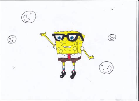 Spongebob With Glasses By Alyxdavry On Deviantart