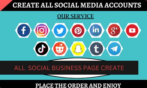 Perfect Create Optimize And Set Up All Social Media Account And