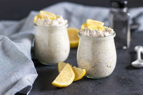 Lemon Poppy Seed Overnight Oats Recipe Overnight Oats Lemon