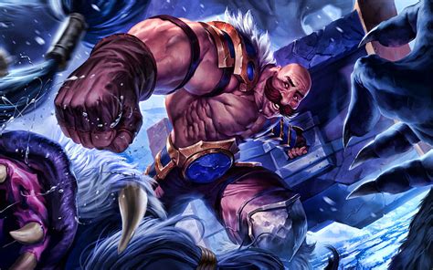 Braum Moba League Of Legends Warriors Artwork Braum League Of