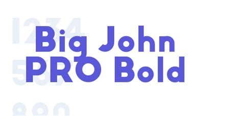 Big John PRO Bold - Font Free [ Download Now ]