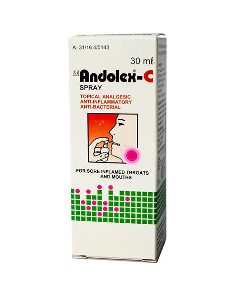 Andolex C Spray 30ml Garnet Pharmacy