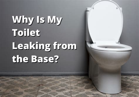 Common Reasons Of A Leaking Toilet Base Plumbing Company Columbia