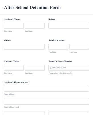 Detention Slip Printable