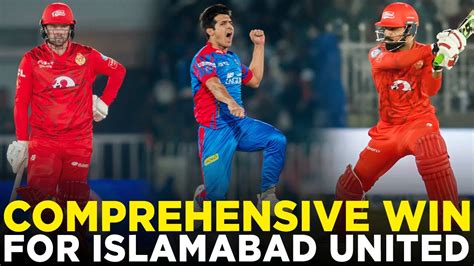 PSL9 Comprehensive Win For Islamabad United Islamabad United Vs