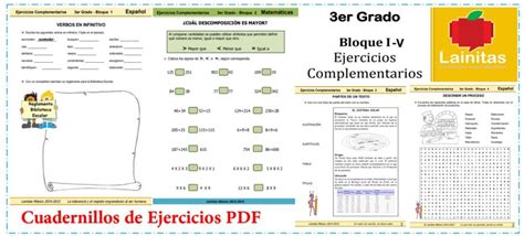 Cuadernillos De Ejercicios Lainitas Para Todos Los Grados 1 2 3 4 5 6