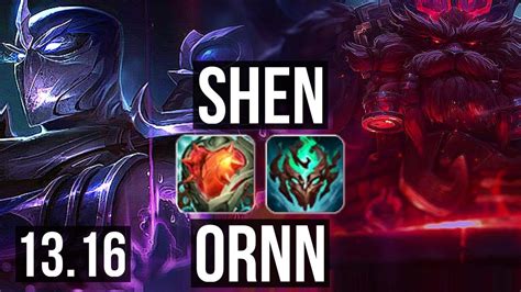 SHEN Vs ORNN TOP 3 0 17 3 0M Mastery 2500 Games KR Diamond