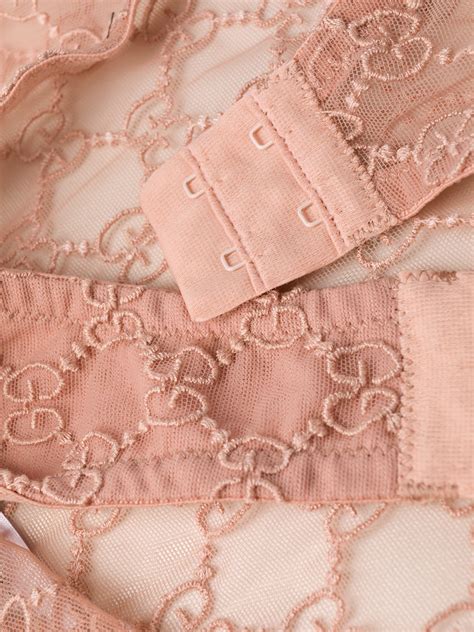 Gg Tulle Bodysuit Gucci Us