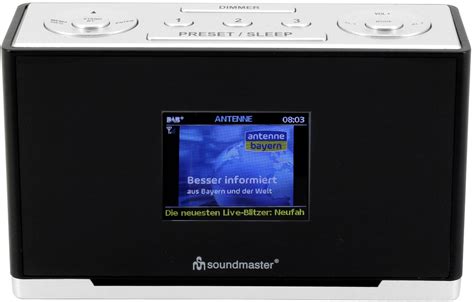 Soundmaster Ur Sw Uhrenradio Silber Schwarz Euronics