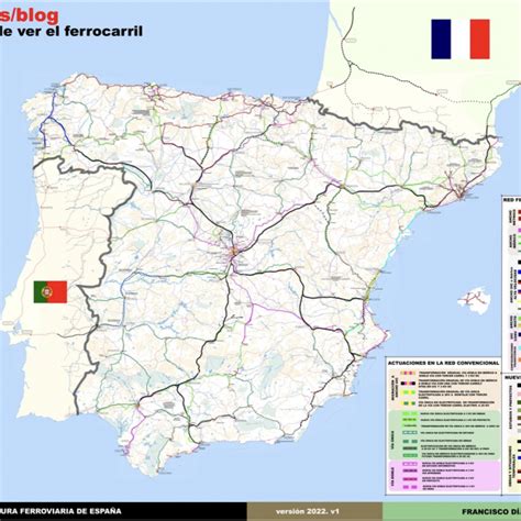 Mapa Actualizado De La Infraestructura Ferroviaria De Espa A En El A O