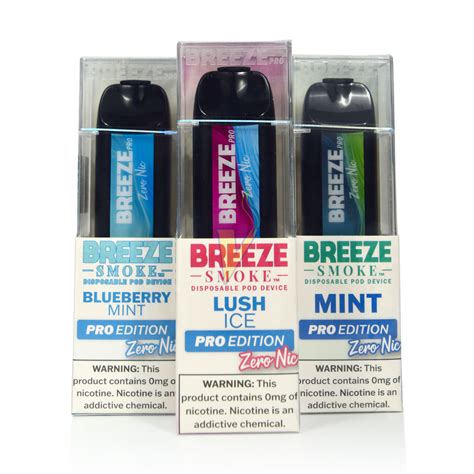 Breeze Pro 0% Nicotine Disposable Vape – The Vapor Shoppe