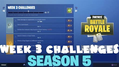 Chapter 1 All Week 3 Challenges Guide Fortnite Battle Royale Season