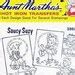 Saucy Suzy Aunt Martha S Vintage Embroidery Hot Iron Transfer Pattern Etsy