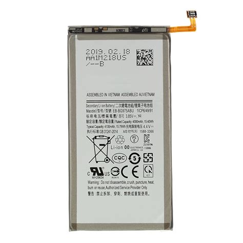 For Samsung Galaxy S10 Plus 3 85v 4000 Mah Rechargeable Li Ion Battery Replacement Part Encode