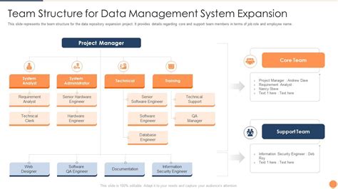 Strategic Plan For Database Upgradation Team Structure For Data