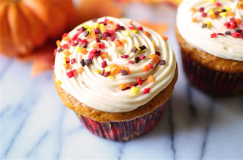 Pumpkin Spice Cupcakes With Caramel Frosting Simple Sweet And Savory