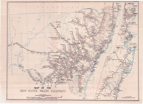 Map Of The New South Wales Railways Arhs Nsw