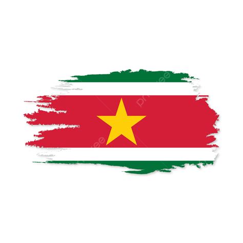Flag Of Suriname With Vector Stock Suriname Suriname National Flag