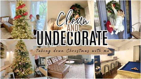 Clean Undecorate With Me Taking Down Christmas Youtube