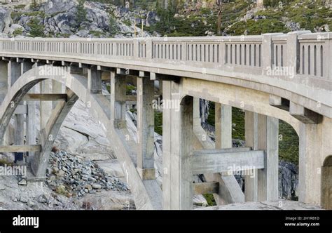 Donner Summit Bridge Rainbow Bridge Over Donner Pass Truckee Nevada County California Usa