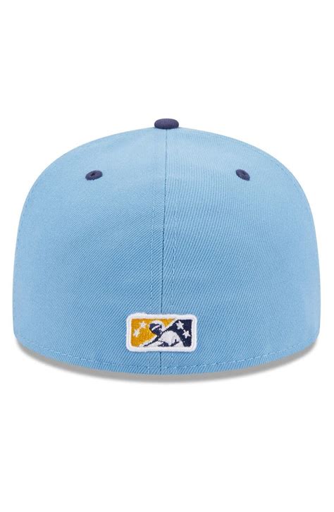 New Era Mens New Era Light Blue Montgomery Biscuits Authentic