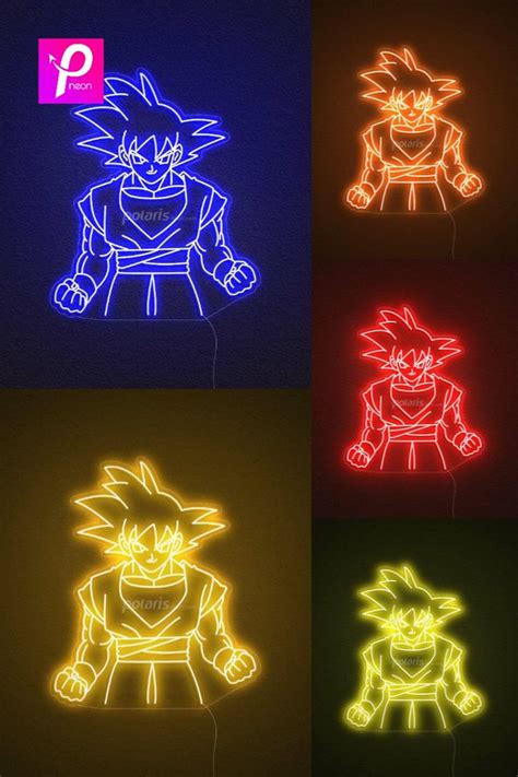 Son Goku Neon Sign Dragon Ball Anime Neon Sign Polaris Sign